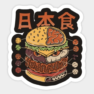 Monster Burger Sticker